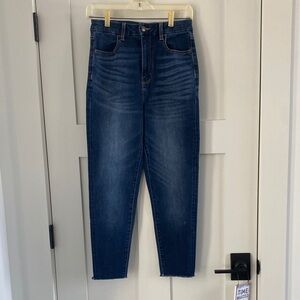 American Eagle Outfitters Dark Blue Denim Jeans High Rise Jeggings